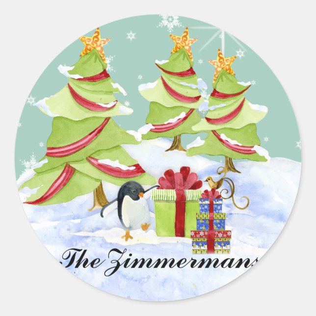 Adesivo Redondo Bebês-ursos-polares brancos e brilhantes na Estrel (Frente)