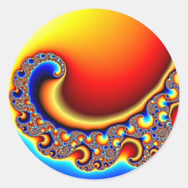 Adesivo Redondo Beckoning - Fractal (Frente)