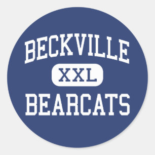 Adesivo Redondo Beckville - Bearcats - alto - Beckville Texas
