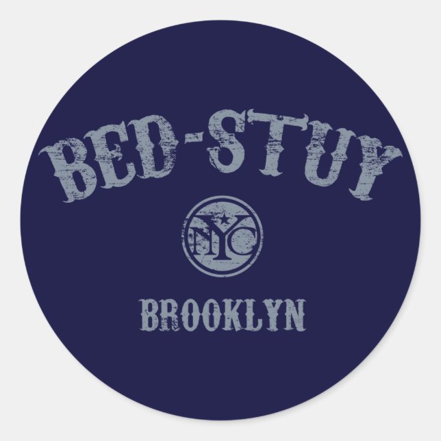Adesivo Redondo Bed-Stuy (Frente)