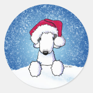 Adesivo Redondo Bedlington Christmas