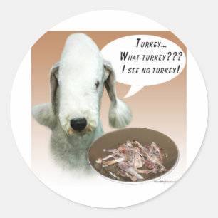 Adesivo Redondo Bedlington Terrier Turquia