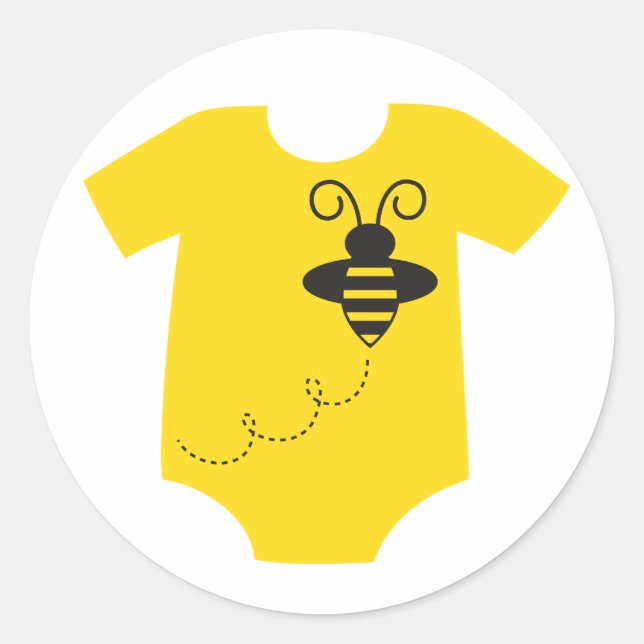 Adesivo Redondo Bee Baby Sticker (Frente)