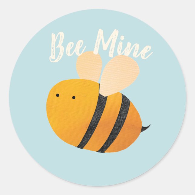 Adesivo Redondo Bee Mine Sticker (Frente)