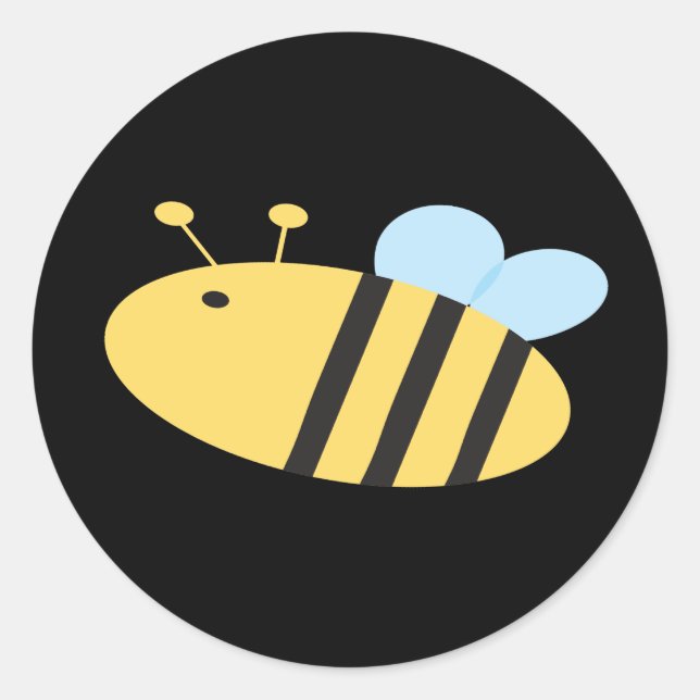 Adesivo Redondo Bee Sticker (Frente)