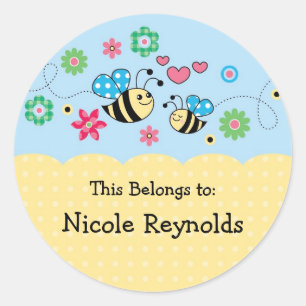 Adesivo Redondo Bee Sticker