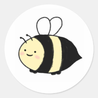 Adesivo Redondo bee sticker