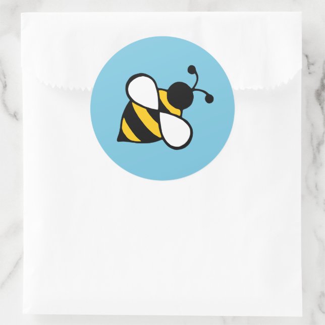Adesivo Redondo Bee Stickers (Bolsa)