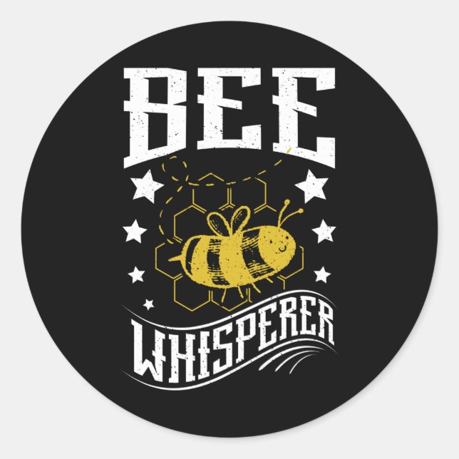 Adesivo Redondo Bee Whisperer (Frente)