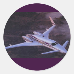 Adesivo Redondo Beechcraft Starship