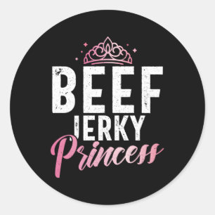 Adesivo Redondo Beef Jerky Princess