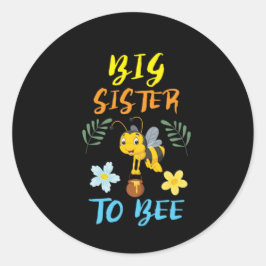 Adesivo Redondo Beekeeper Art Big Sister To Beer