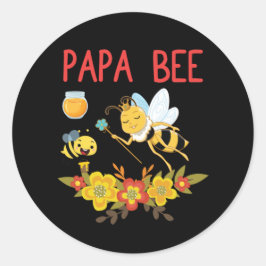 Adesivo Redondo Beekeeper Art Papa Bee 2