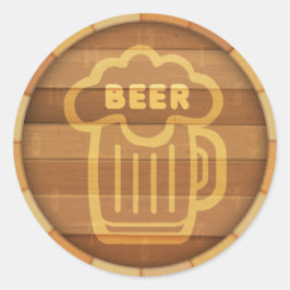 Adesivo Redondo Beer Keg