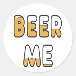 Adesivo Redondo Beer Me