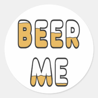Adesivo Redondo Beer Me
