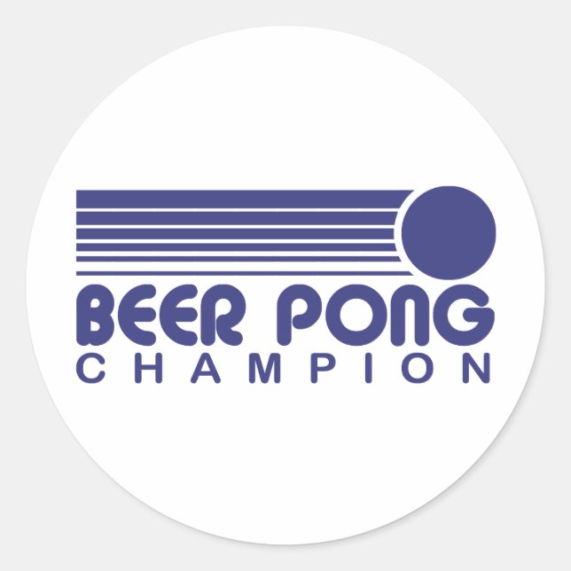 Adesivo Redondo Beer Pong (Frente)