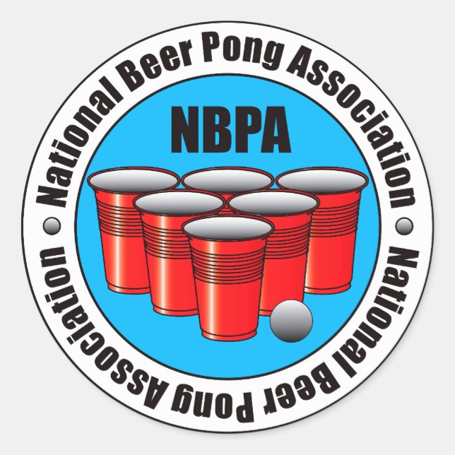 Adesivo Redondo Beer Pong (Frente)