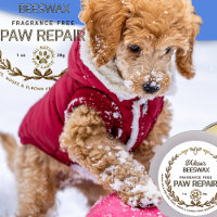 Beeswax Paw Repair Balm Puppy Logotipo seguro e ab