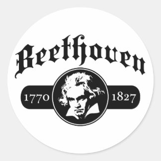 Adesivo Redondo Beethoven