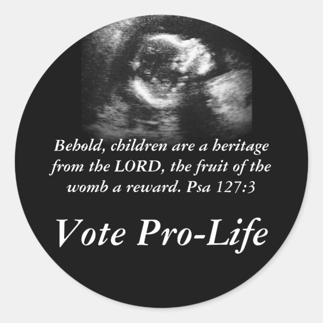 Adesivo Redondo Behold Children é um patrimônio (Frente)