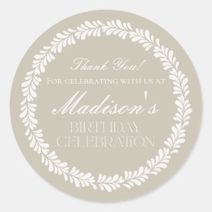 Adesivo Redondo Beige Talavera Azulejo Espanhol Fiesta Birthday Fa