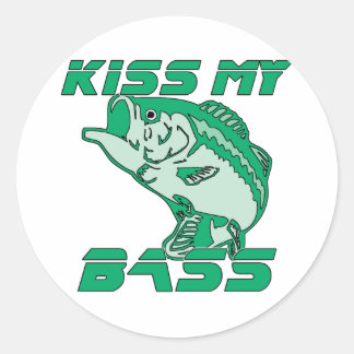 Adesivo Redondo Beija Meu Bass