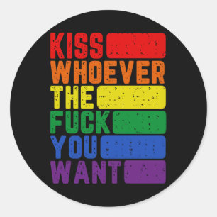 Adesivo Redondo Beija Ss Bonito Ssver O F Que Você Quer Gay Lgbtq
