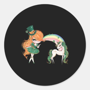 Adesivo Redondo Beije-me Sou o Irish Sticker