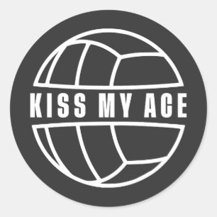Adesivo Redondo Beije meu Ás