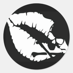 Adesivo Redondo Beijo da Morte