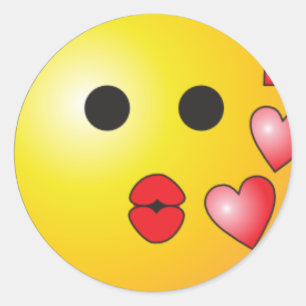 Adesivo Redondo Beijos