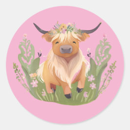 Adesivo Redondo beijos de vaca e desejos do país