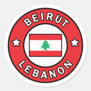 Adesivo Redondo Beirute Líbano