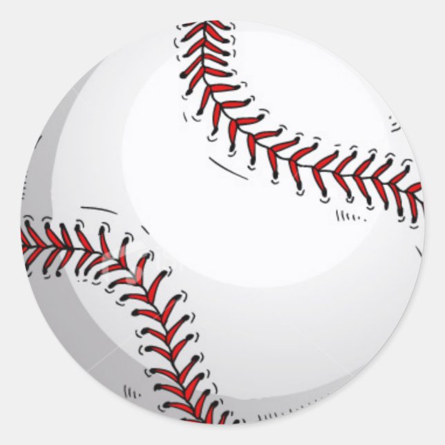 Adesivo Redondo Beisebol (Frente)