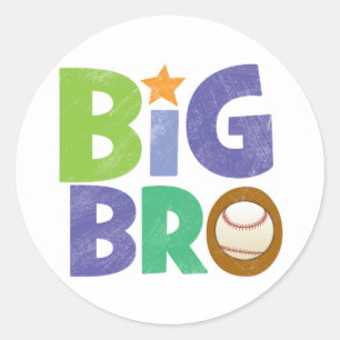 Adesivo Redondo Beisebol do Big Bro