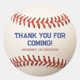 Adesivo Redondo Beisebol Rookie do Ano Aniversário