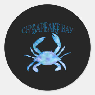 Adesivo Redondo Bela Baía Chesapeake Azul Baía Chesapeake