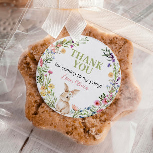 Adesivo Redondo Bela Coelhinha Selvagem Bonita Aniversário