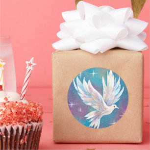 Adesivo Redondo Bela Doença Branca de Paz