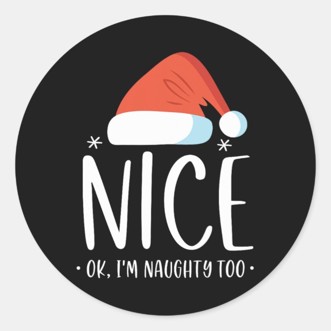 Adesivo Redondo Bela e maldita... sou malvada demais, Christma. (Frente)