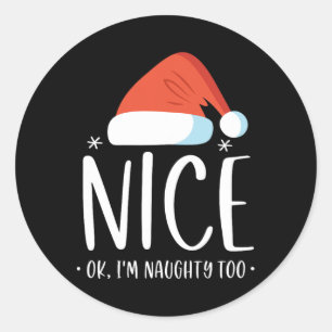 Adesivo Redondo Bela e maldita... sou malvada demais, Christma.