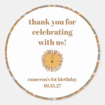 Bela Leão, Bebê Costumado Aniversário Obrigado