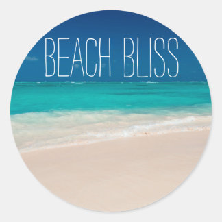 Adesivo Redondo Bela Praia Bliss