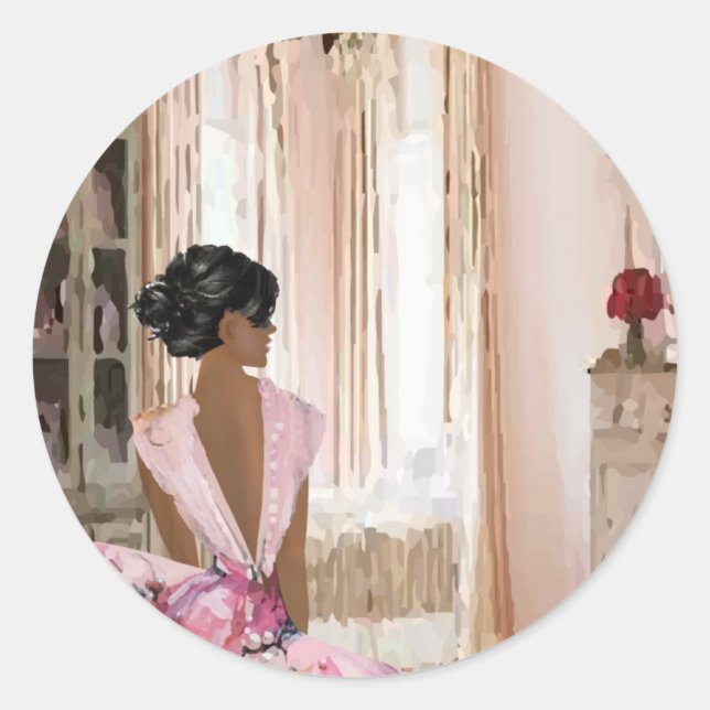 Adesivo Redondo Bela Rainha (Frente)