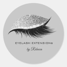 Bela Simples Makeup Eyelash Pisca Glitter Silver