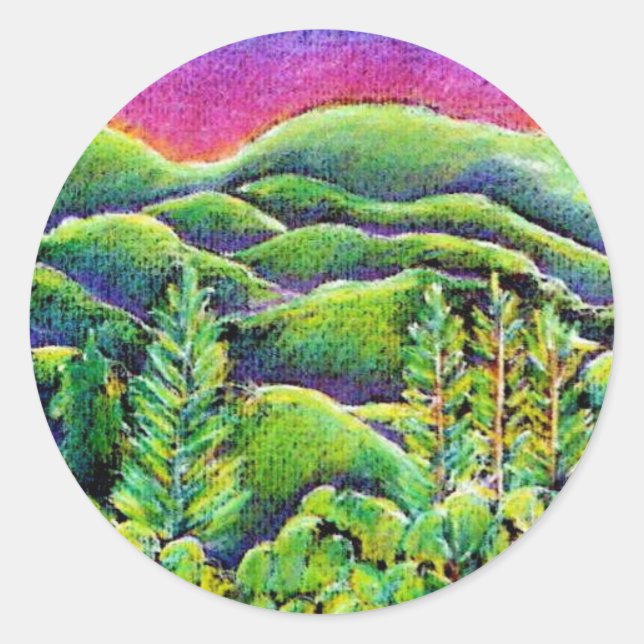 Adesivo Redondo Bela Terra Mandala Sticker (Frente)