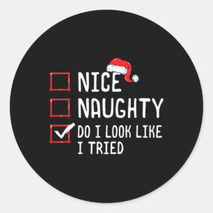 Adesivo Redondo Bela Vadia Eu Pareço Que Tentei A Lista De Natal?