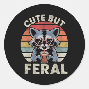 Adesivo Redondo Belas, Mas Funarosas, Pulseiras De Racoon Para Tod
