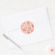 Adesivo Redondo Belas rosas de vinheta e outras flores (Envelope)